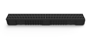 Venkovní žlab s plastovou mřížkou 130x105x1000mm