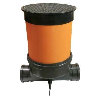 Revizní šachta 400mm průchozí KG 160 + plast. poklop 7,5 t
